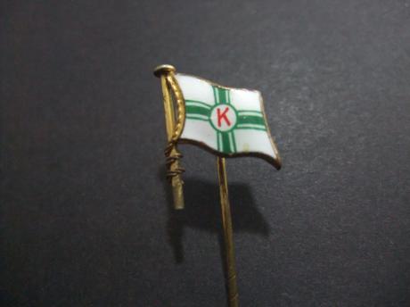 Scheepsvlag onbekend ( K) groen-wit kruis